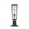 Z-Lite Helix 1 Light Outdoor Pier Mounted Fixture, Black And Clear Seedy 591PHB-533PM-BK - alternate 2